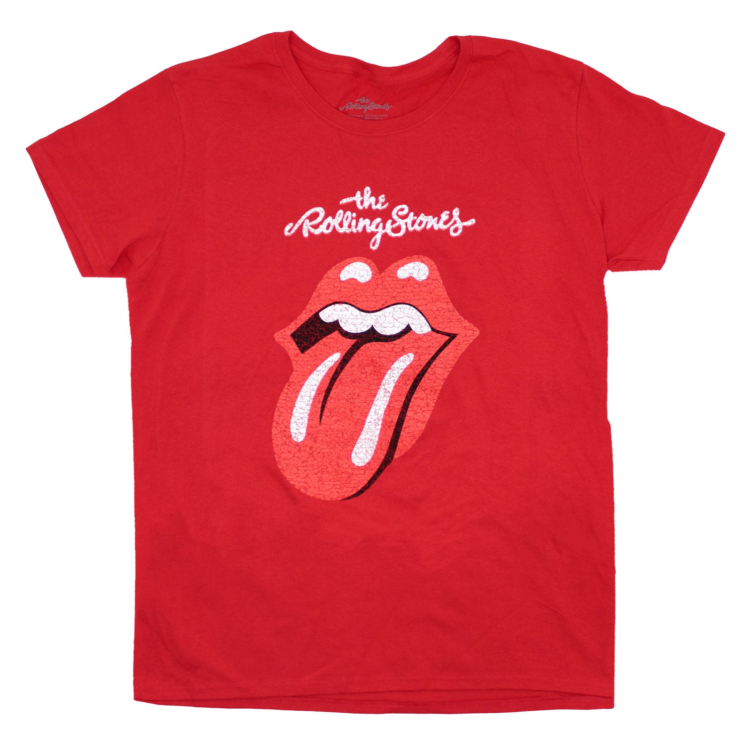 Cracked Logo & Tongue on Red Women's Tee Junior Top Hoodie, Sweatshirt | ZylaModa.com (Image 1)