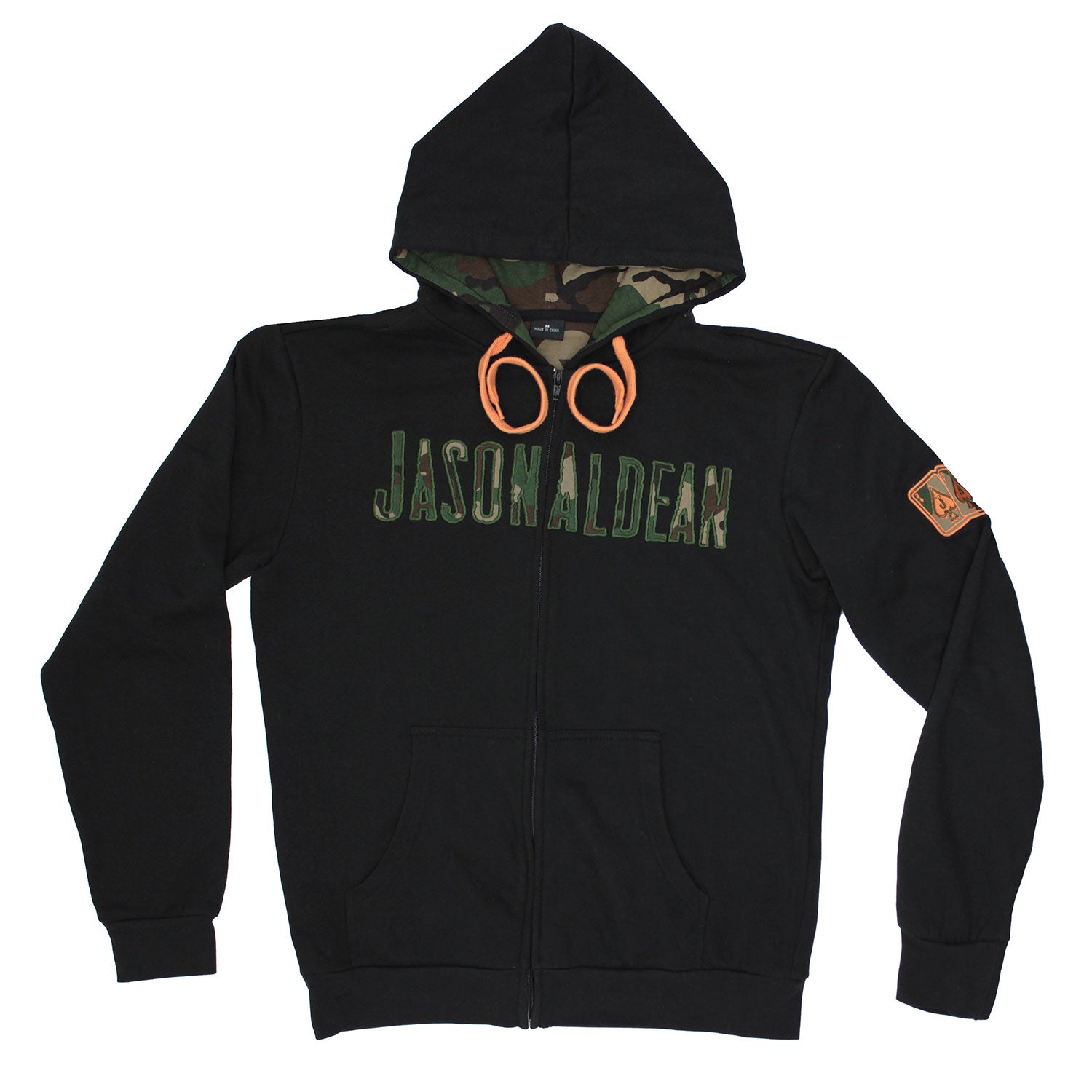 Camouflage Logo Zippered Hooded Sweatshirt T-Shirts, Hoodie | ZylaModa.com (Image 1)