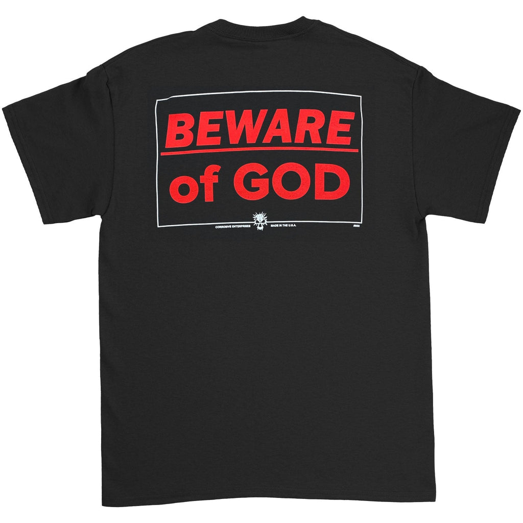 Classic Distressed Logo/Beware of God T-shirt Hoodie, Sweatshirt | ZylaModa.com (Image 2)