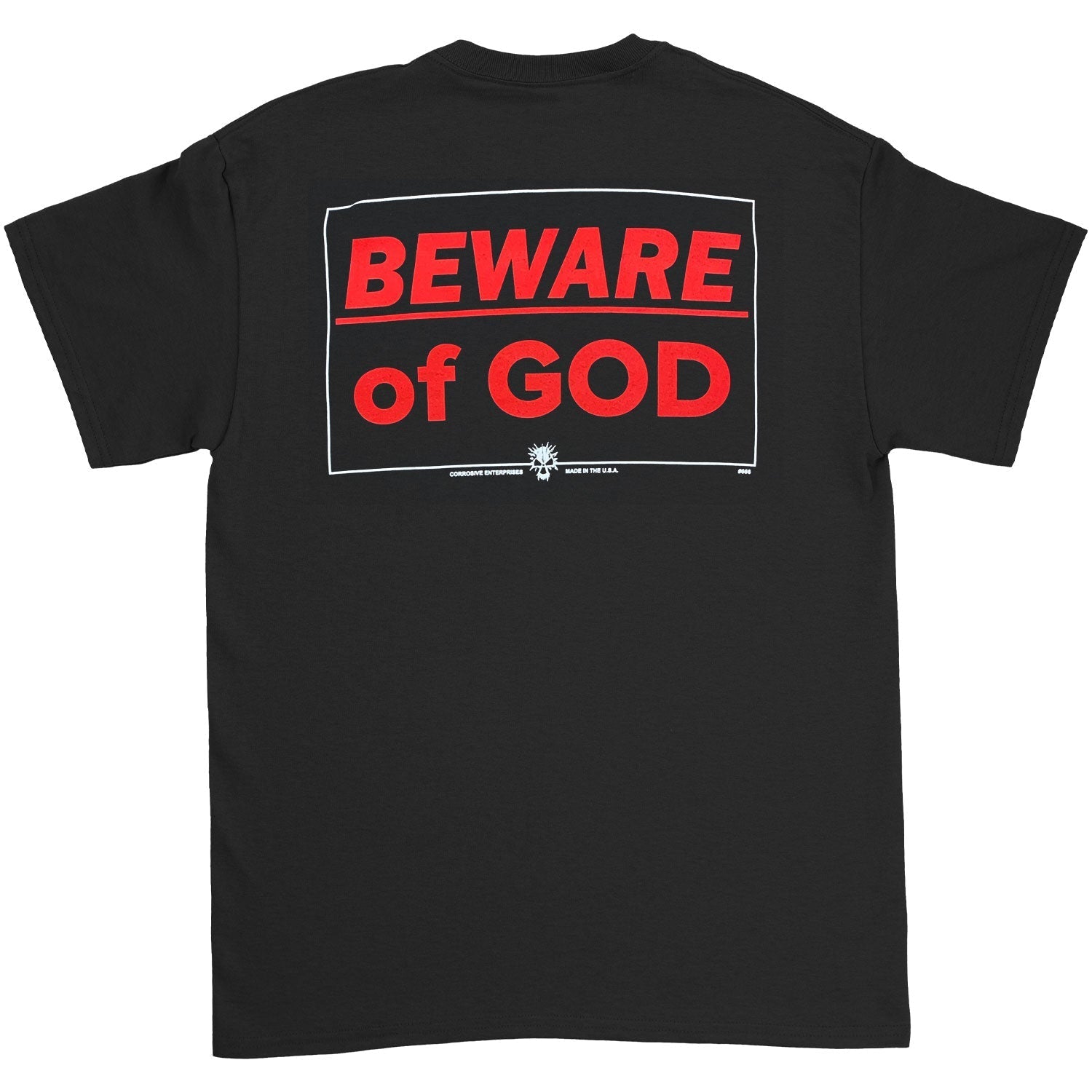 Classic Distressed Logo/Beware of God T-shirt Hoodie, Sweatshirt | ZylaModa.com (Image 2)
