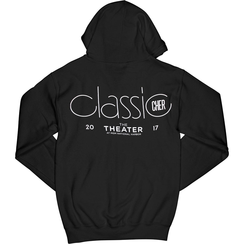 Classic Cher Residency MGM Theater 2017 Zippered Hooded Sweatshirt T-Shirts, Hoodie | ZylaModa.com (Image 2)