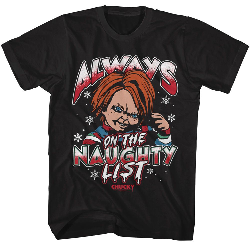 Chucky Naughty List T-shirt Hoodie, Sweatshirt | ZylaModa.com