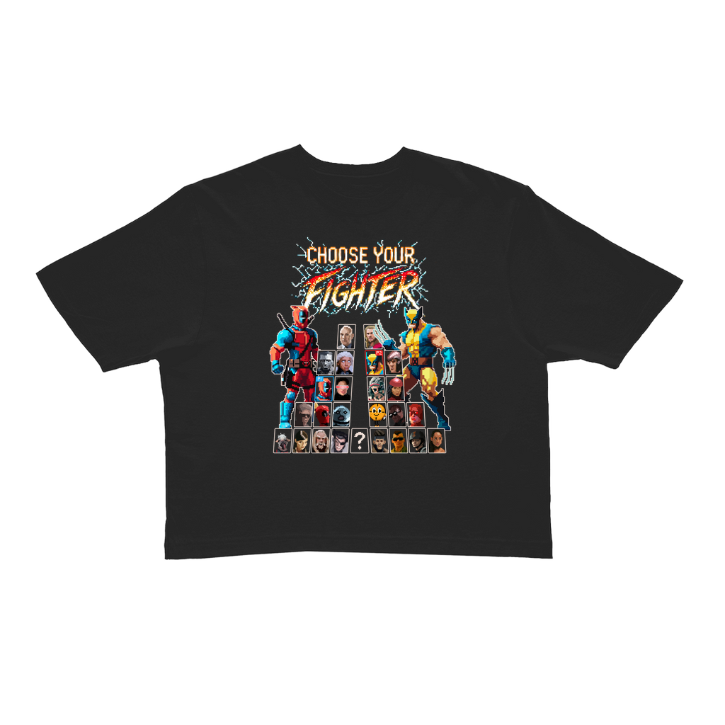 Choose Your Fighter Women's Crop T-Shirt Hoodie, Sweatshirt | ZylaModa.com (Image 1)