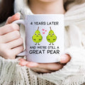 4th Anniversary Gift for Him or Her - Perfect 4 Year Wedding Anniversary Present for Couples mugs ceramic coffee...