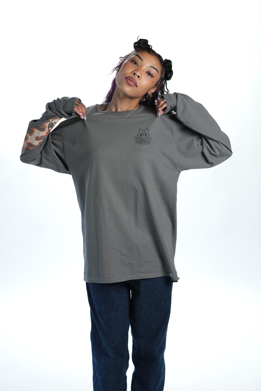 GUILTY GEAR - 'Return of the Killing Machine' Long Sleeve Shirt - Charcoal Hoodie, Sweatshirt | ZylaModa.com (Image 2)
