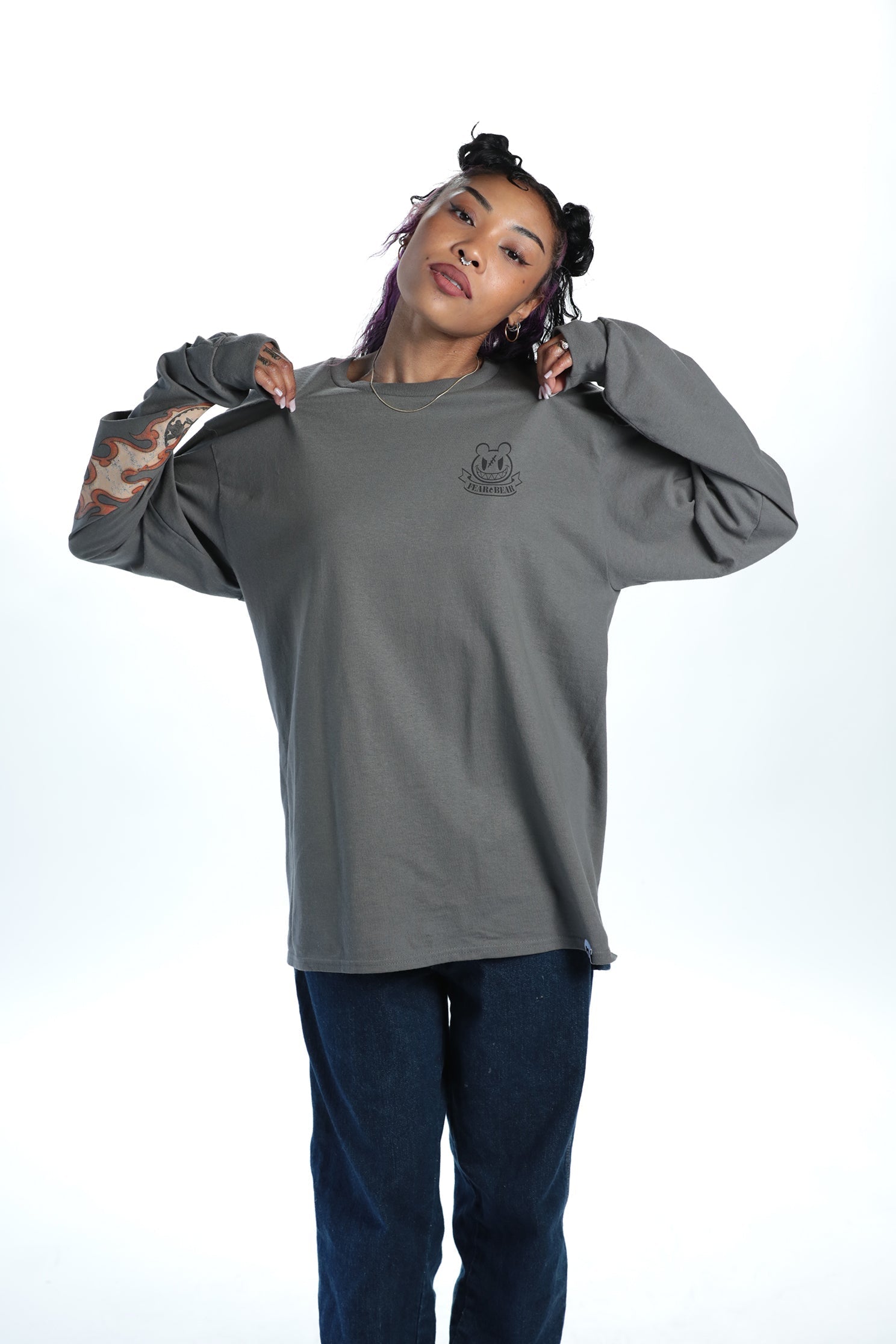 GUILTY GEAR - 'Return of the Killing Machine' Long Sleeve Shirt - Charcoal Hoodie, Sweatshirt | ZylaModa.com (Image 2)