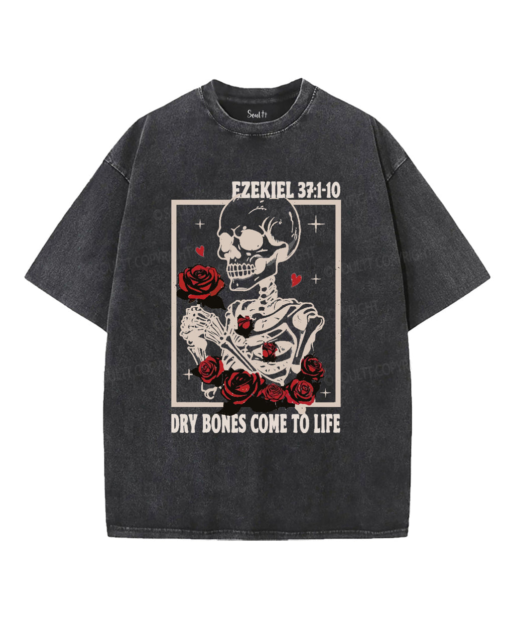 Dry Bones Come To Life Unisex Washed Christian T-shirt Style004 Hoodie, Sweatshirt | ZylaModa.com (Image 3)