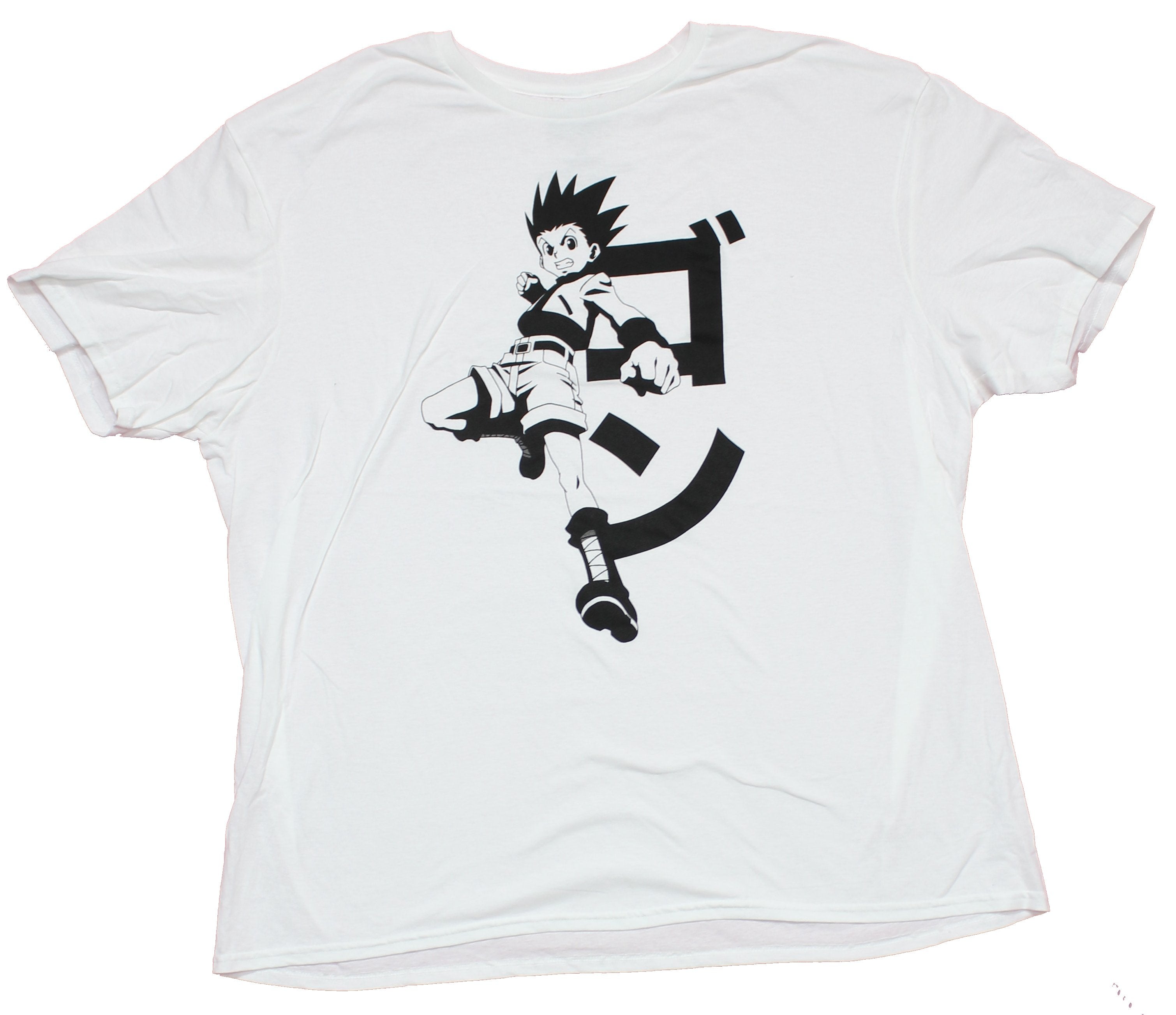 Hunter X Hunter Mens T-Shirt - Diving Gon Punch in Black & white Hoodie, Sweatshirt | ZylaModa.com