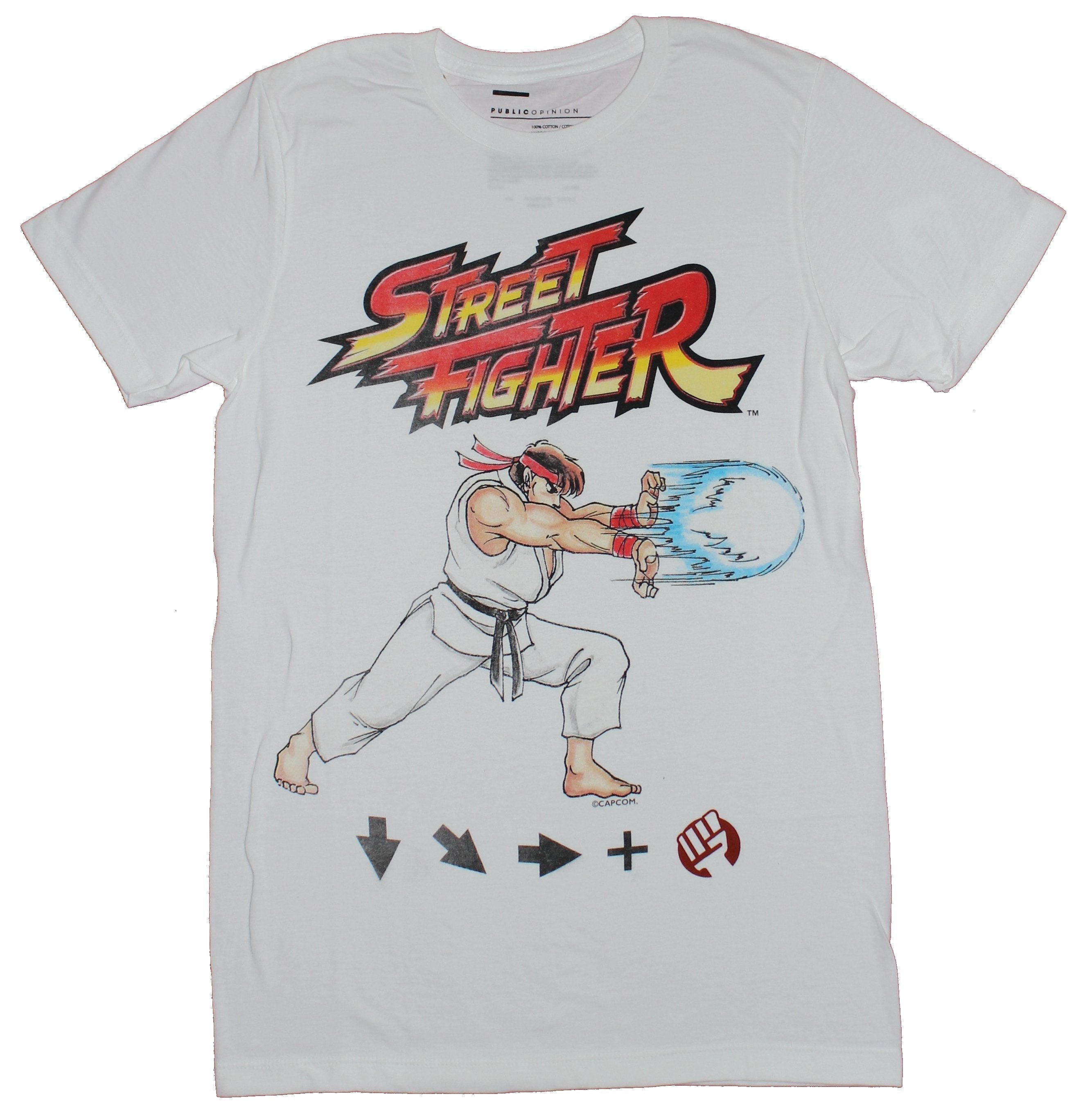 Street Fighter Mens T-Shirt - Ryu Hadouken Moves Image Hoodie, Sweatshirt | ZylaModa.com