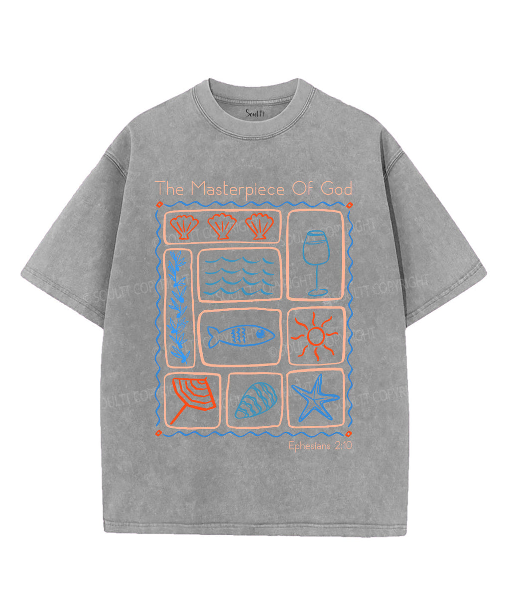 The Masterpiece Of God Unisex Washed Christian T-shirt Hoodie, Sweatshirt | ZylaModa.com (Image 3)