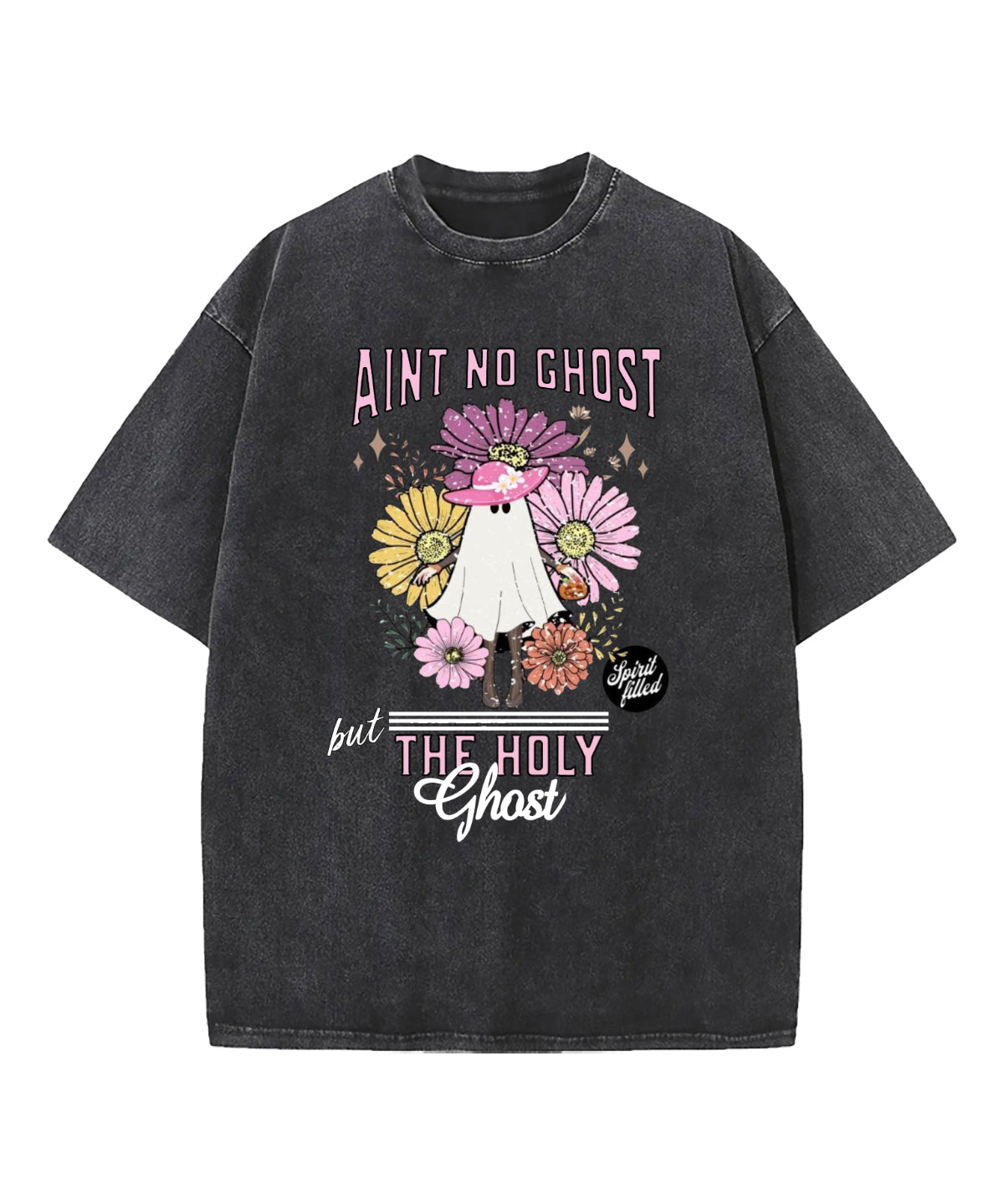 Aint No Ghost Washed Christian T-shirt Hoodie, Sweatshirt | ZylaModa.com (Image 1)