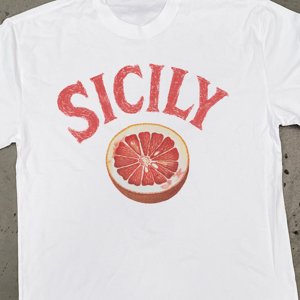 BLOOD ORANGE 'SICILY' BAGGY FADED WHITE TEE Hoodie, Sweatshirt | ZylaModa.com (Image 2)