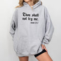 Vintage Thou Shall Not Try Me Unisex Hoodie, Funny Mood 24/7 Graphic Hoodies, Sarcastic Christian Hoodie, Funny Religious...