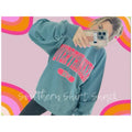 Overthinker 24/7 Sweatshirt | Varsity Font Sweatshirt T-Shirts, Hoodie | ZylaModa.com