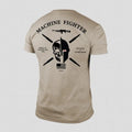 7.62 Machine Fighter Printed Tee - Sand, Summer Cotton Hoodie, Sweatshirt | ZylaModa.com