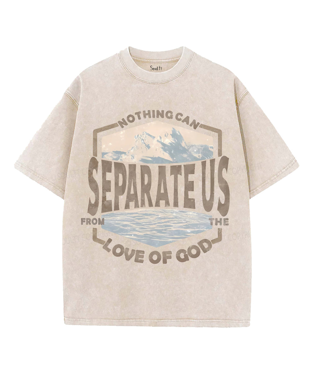 Nothing Can Separate Us Unisex Washed Christian T-shirt Hoodie, Sweatshirt | ZylaModa.com (Image 2)