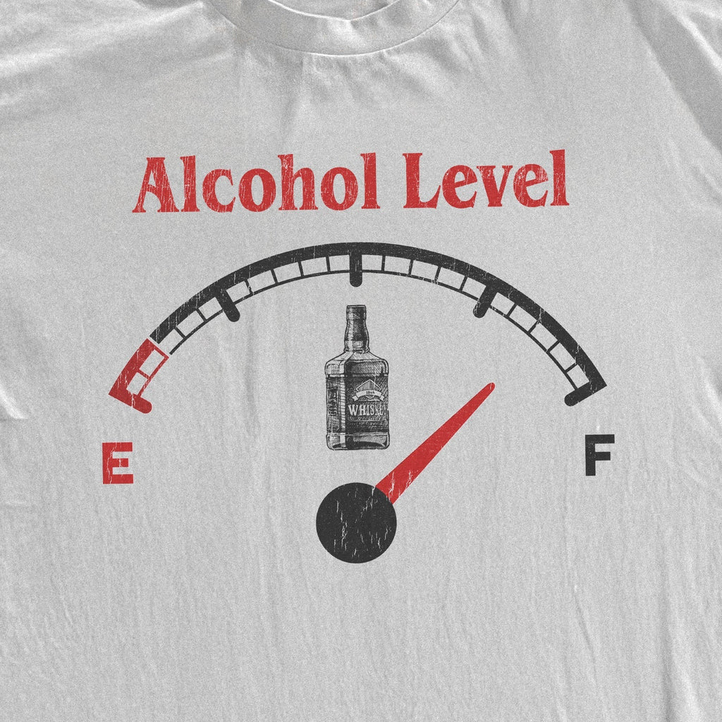 ALCOHOL LEVEL WHITE HEAVYWEIGHT T-SHIRT Hoodie, Sweatshirt | ZylaModa.com (Image 2)