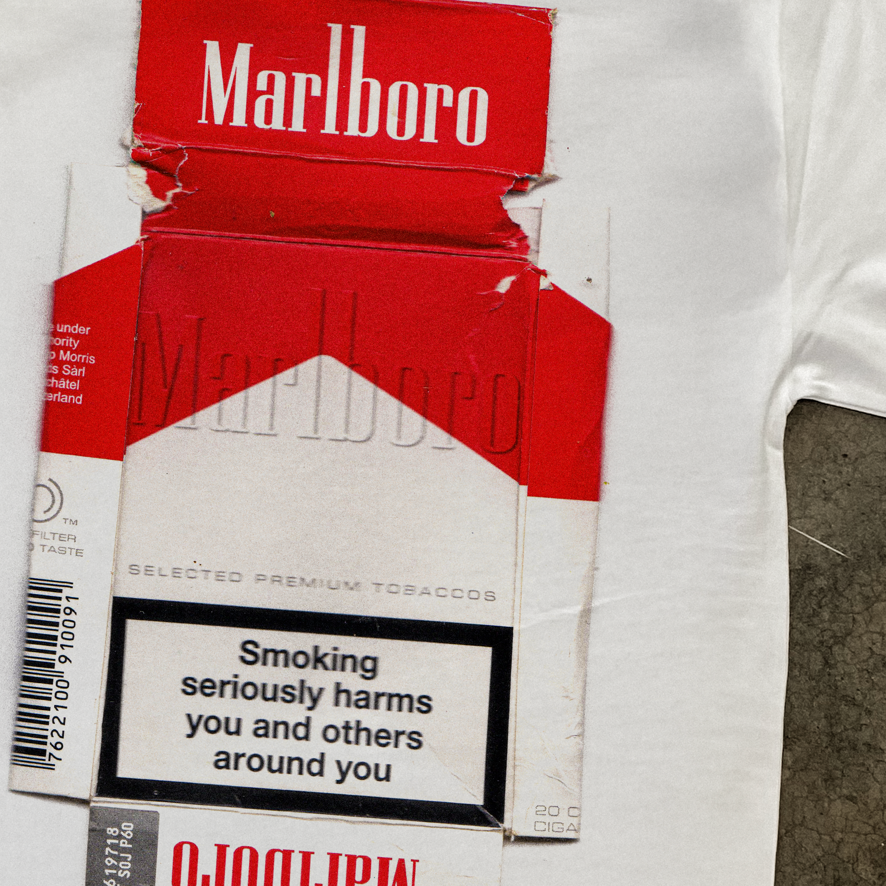 'SMOKING HARMS' WHITE HEAVYWEIGHT T-SHIRT Hoodie, Sweatshirt | ZylaModa.com (Image 3)