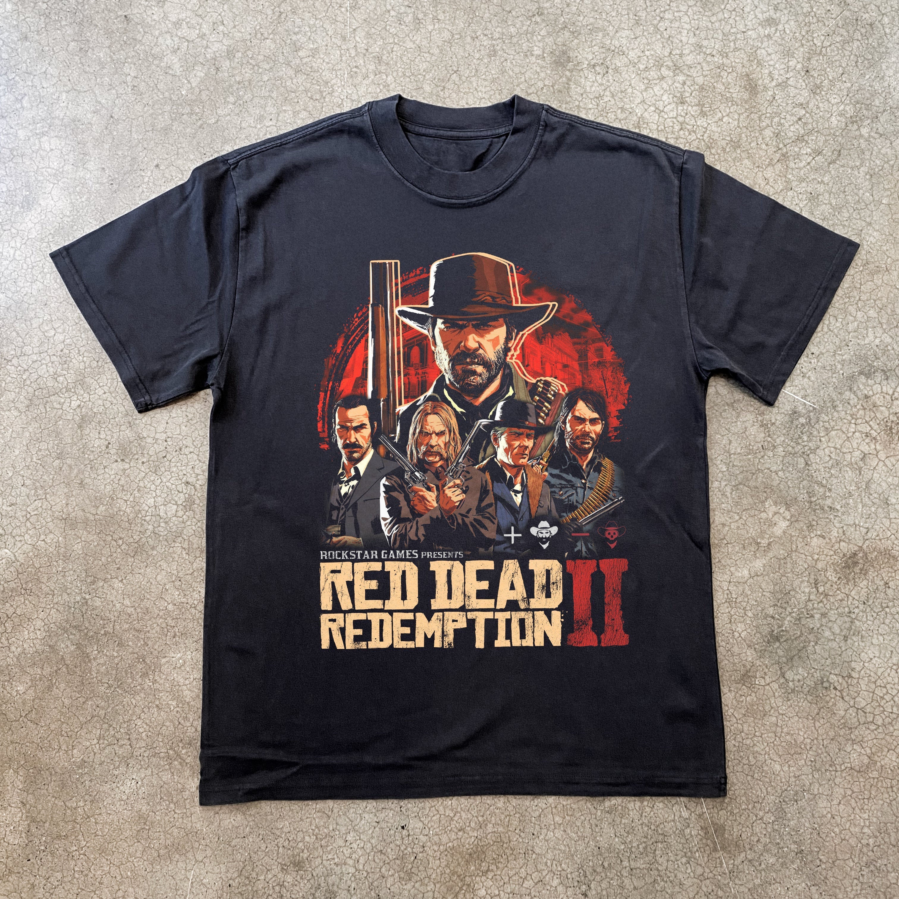 `RED DEAD REDEMPTIONÃ¢â‚¬â„¢ HEAVYWEIGHT BLACK T-SHIRT Hoodie, Sweatshirt | ZylaModa.com (Image 1)