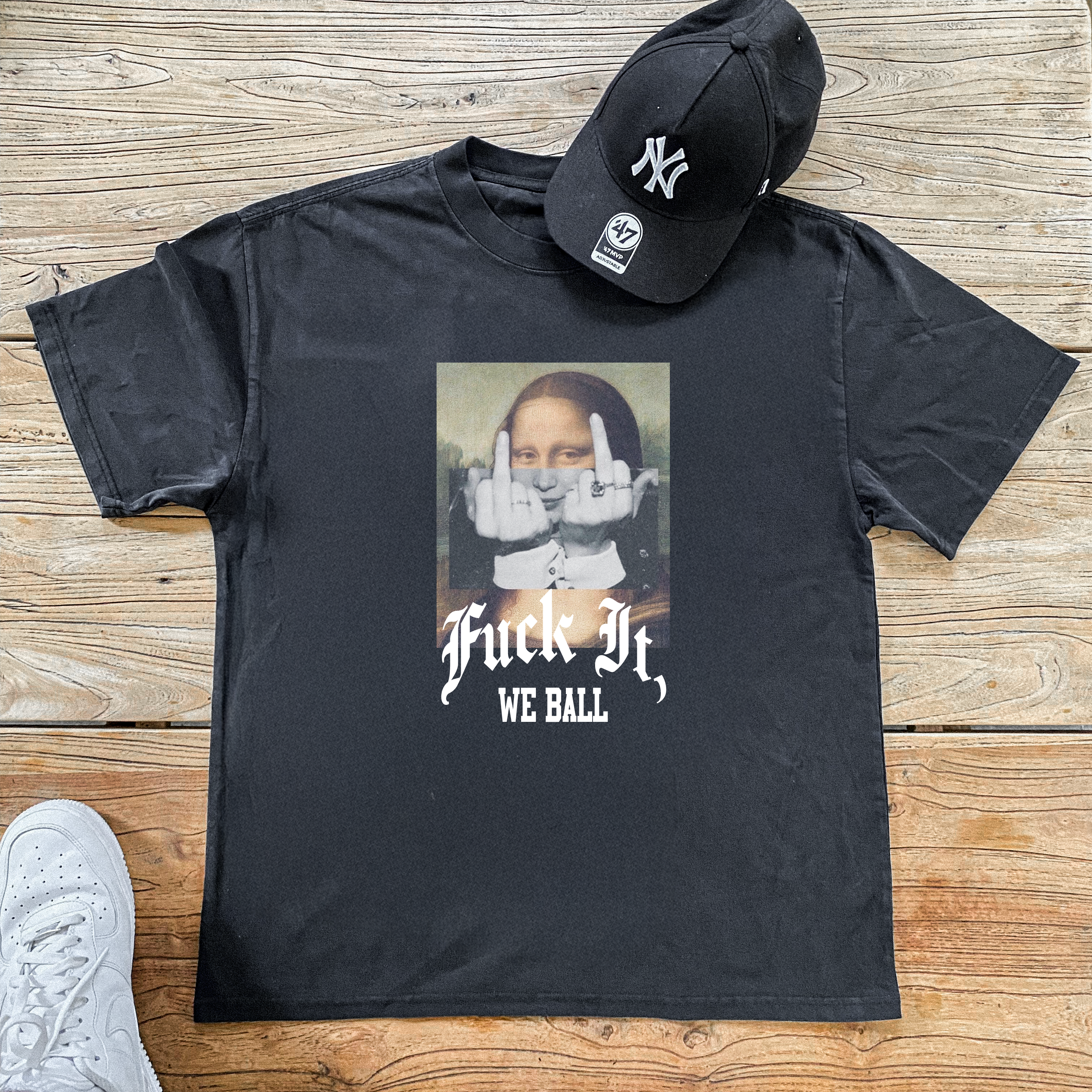 'WE BALL' HEAVYWEIGHT BLACK T-SHIRT Hoodie, Sweatshirt | ZylaModa.com (Image 1)