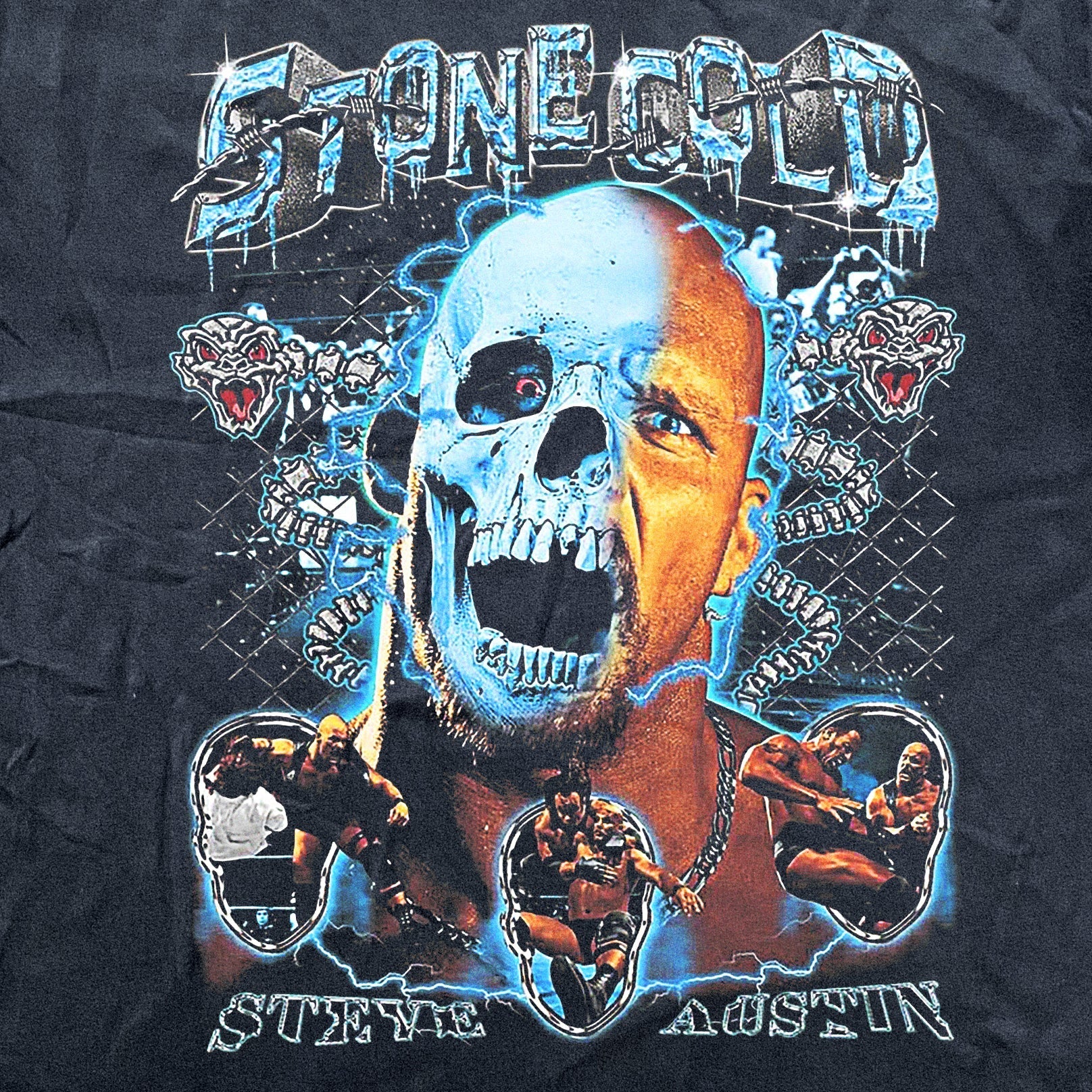 `STONE COLDÃ¢â‚¬â„¢ HEAVYWEIGHT BLACK T-SHIRT Hoodie, Sweatshirt | ZylaModa.com (Image 2)