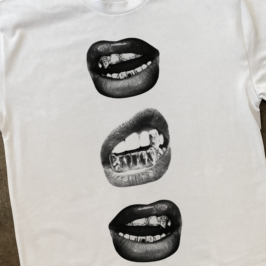 'TRILL GRILLZ' HEAVYWEIGHT WHITE TEE Hoodie, Sweatshirt | ZylaModa.com (Image 2)