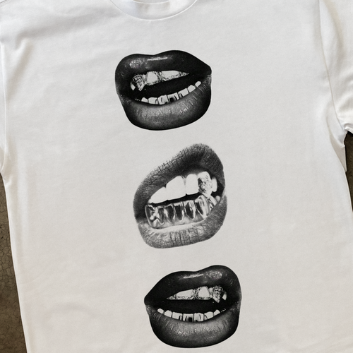 'TRILL GRILLZ' HEAVYWEIGHT WHITE TEE Hoodie, Sweatshirt | ZylaModa.com (Image 2)