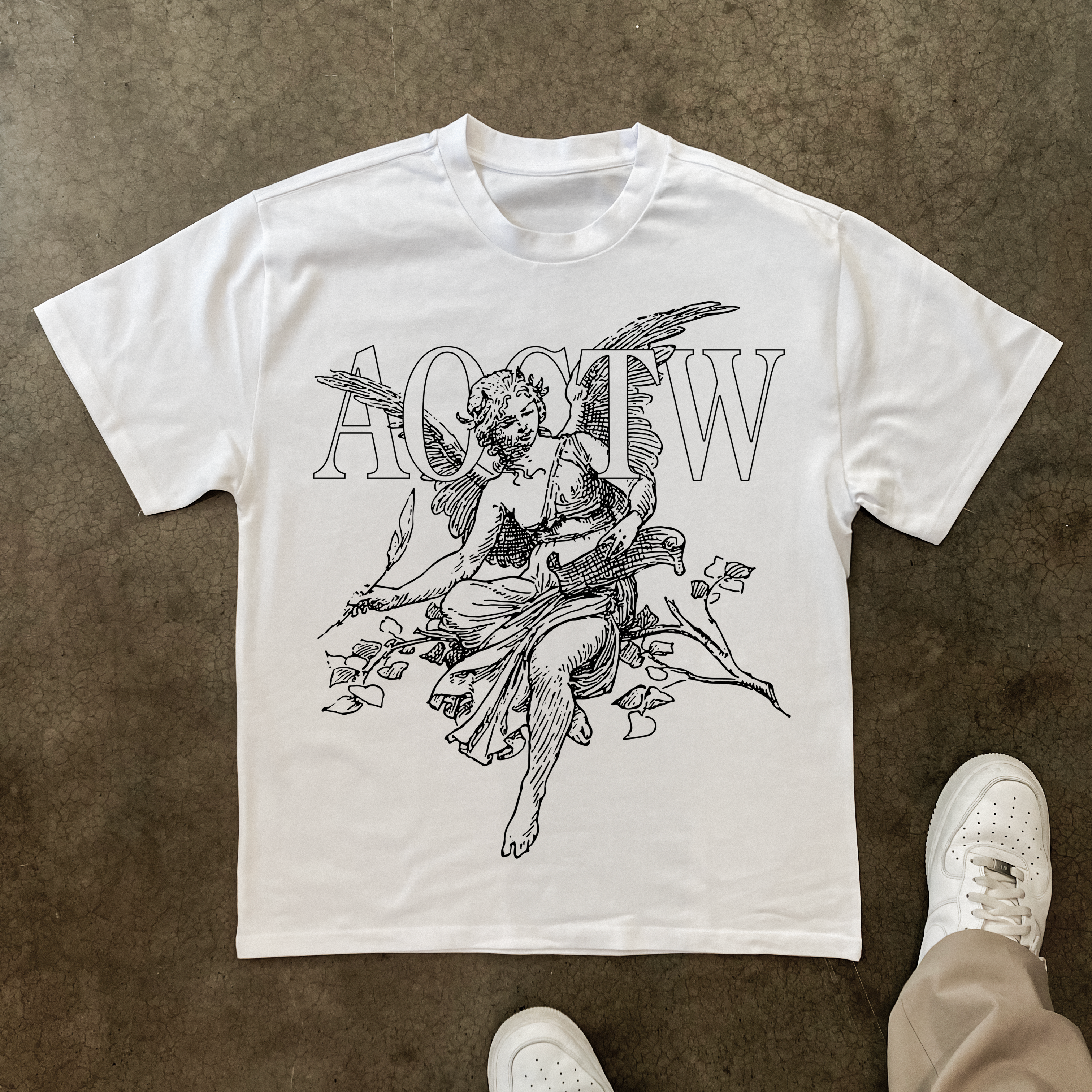 ANGEL 'SCRIPTURE' HEAVYWEIGHT WHITE T-SHIRT Hoodie, Sweatshirt | ZylaModa.com