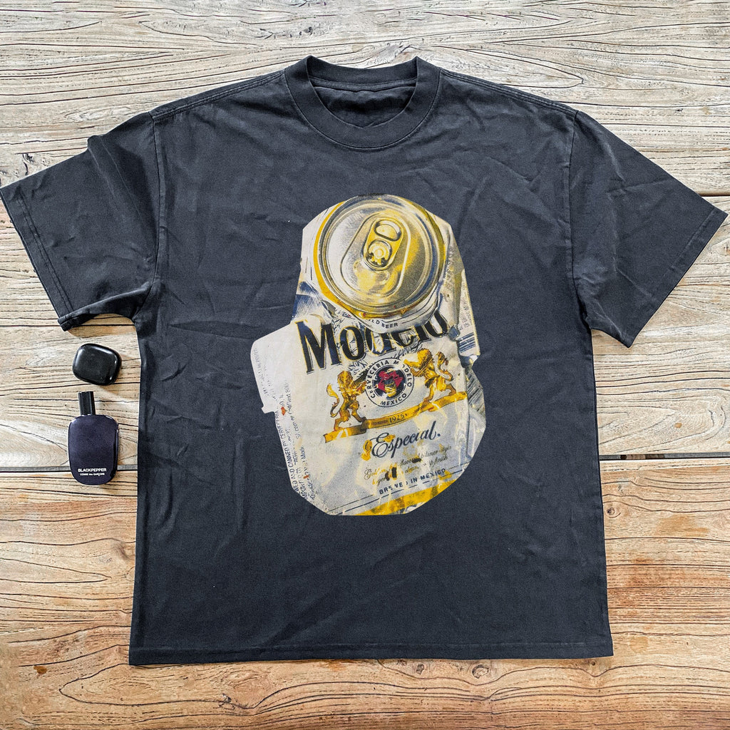 CRUSHED MODELLO CAN HEAVYWEIGHT BLACK T-SHIRT Hoodie, Sweatshirt | ZylaModa.com (Image 1)