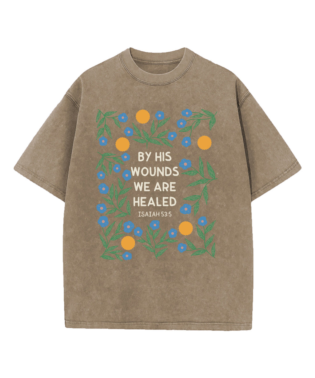 We Are Healed Washed Christian T-shirt Hoodie, Sweatshirt | ZylaModa.com (Image 5)