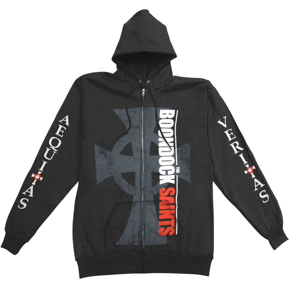 Big Cross Zippered Hooded Sweatshirt T-Shirts, Hoodie | ZylaModa.com