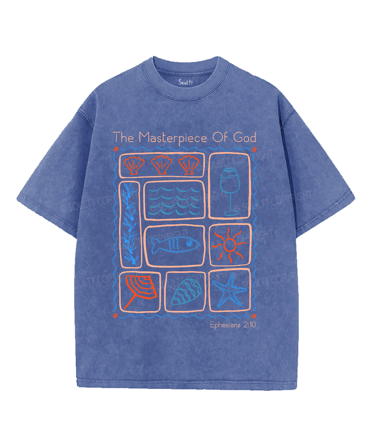 The Masterpiece Of God Unisex Washed Christian T-shirt Hoodie, Sweatshirt | ZylaModa.com (Image 4)