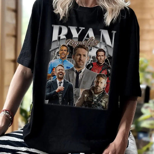 90s Ryan Reynold Retro Shirt, Ryan Reynolds Merch Gift For Fan T-Shirt Sweatshirt Hoodie Unisex, Vintage Shirt Cotton Fabric