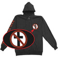 Crossbuster Zip Up Hoodie Zippered Hooded Sweatshirt T-Shirts | ZylaModa.com