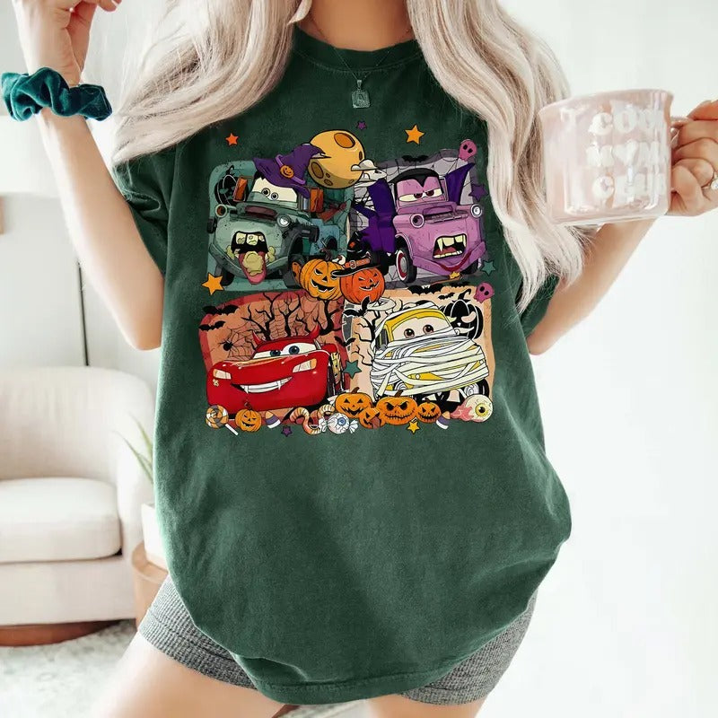 95 Lightnng MC Que Halloween Sweatshirt, M.C.Q Halloween Shirt, Car Movies Shirt, Halloween Shirt Hoodie | ZylaModa.com