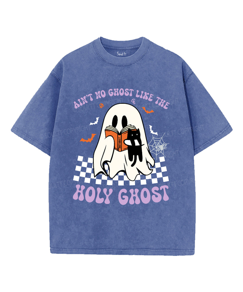 Aint No Ghost Unisex Washed Christian T-shirt Hoodie, Sweatshirt | ZylaModa.com (Image 4)