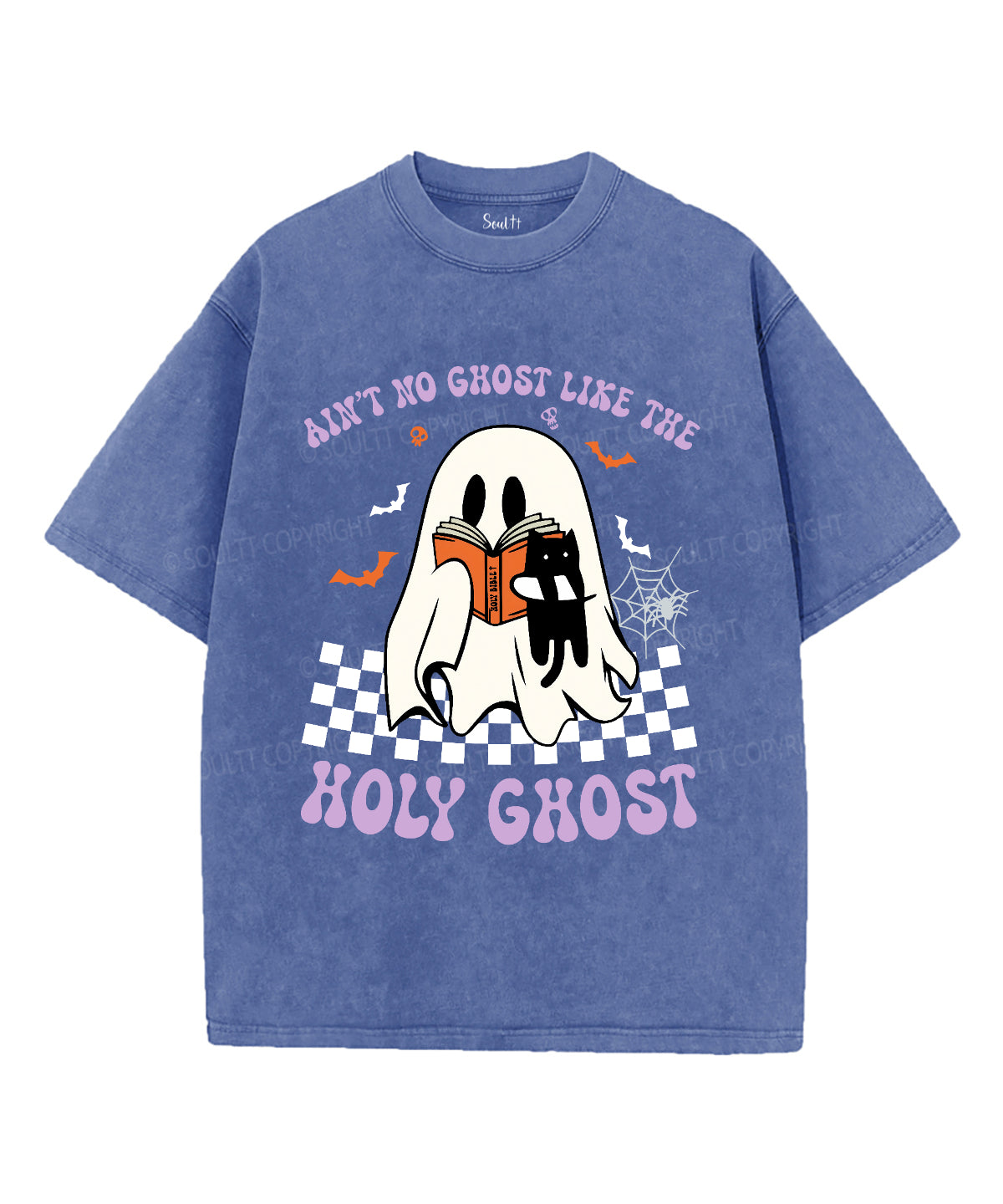 Aint No Ghost Unisex Washed Christian T-shirt Hoodie, Sweatshirt | ZylaModa.com (Image 4)