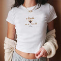 A Bride In A Tini Bit Baby Tee, Martini Bachelorette Party CropTop, Martini Bride Tee, Gift For Bridesmaid, Trendy Y2K...