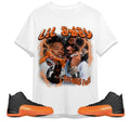A J 12 Brilliant Orange Unisex Shirt,  T-shirt, Lil Baby Hip Hop Shirt To Match Sneaker Hoodie, Sweatshirt | ZylaModa.com