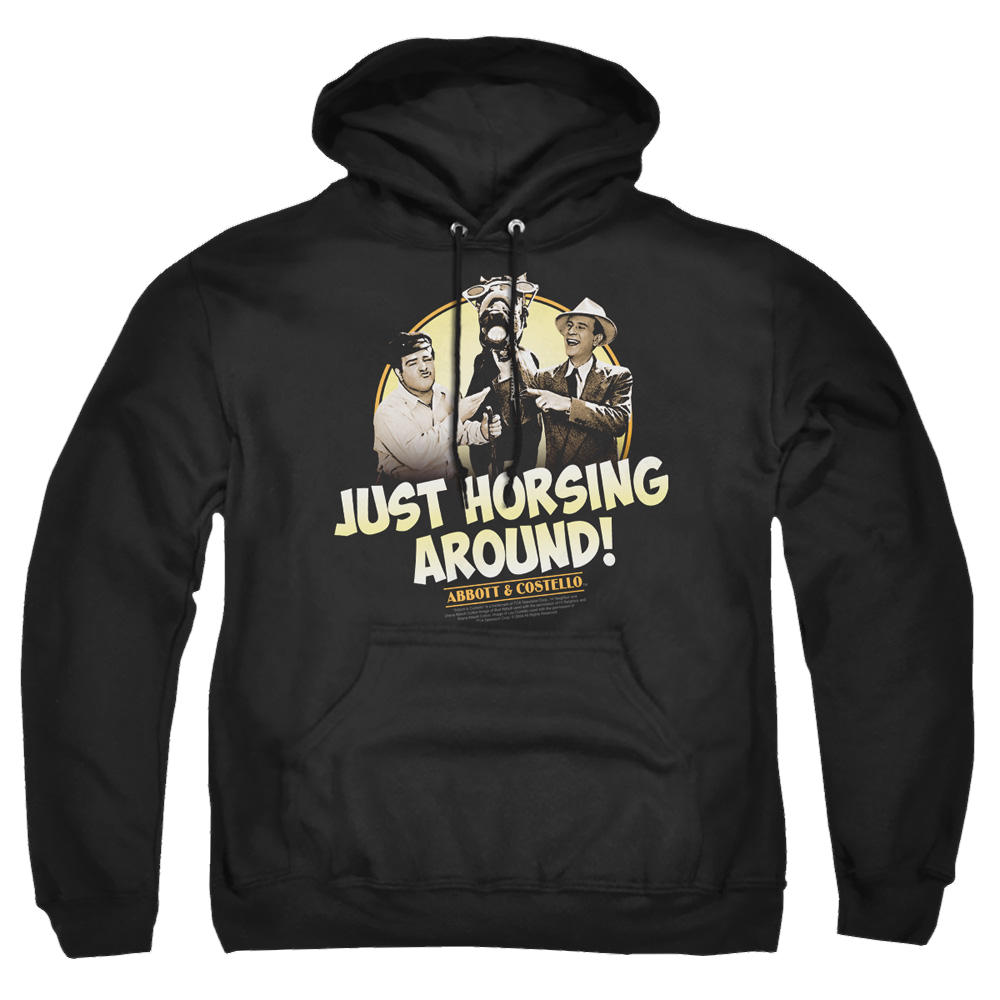 Abbott and Costello Horsing Around - Pullover Hoodie T-Shirts, Sweatshirt | ZylaModa.com