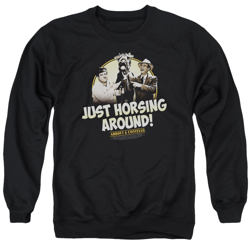 Abbott and Costello Horsing Around - Men's Crewneck Sweatshirt T-Shirts, Hoodie | ZylaModa.com