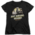 Abbott and Costello Horsing Around - Women's T-Shirt Hoodie, Sweatshirt | ZylaModa.com