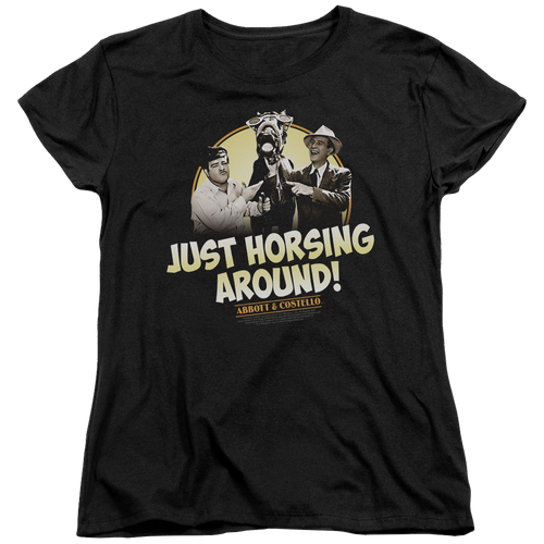 Abbott and Costello Horsing Around - Women's T-Shirt Hoodie, Sweatshirt | ZylaModa.com