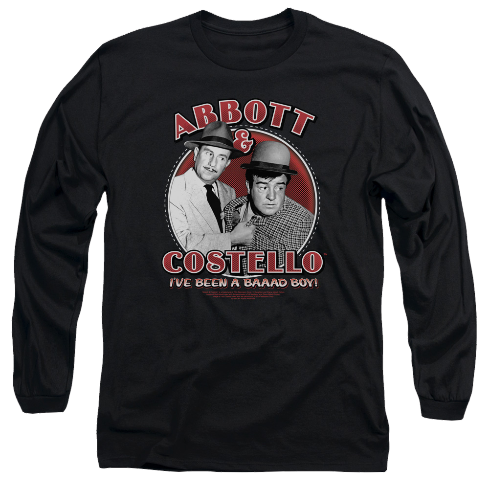 Abbott and Costello Bad Boy - Men's Long Sleeve T-Shirt Hoodie, Sweatshirt | ZylaModa.com