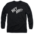Abbott and Costello Hey Abbott - Men's Long Sleeve T-Shirt Hoodie, Sweatshirt | ZylaModa.com