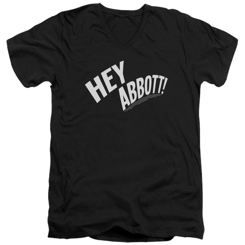 Abbott and Costello Hey Abbott - Men's V-Neck T-Shirt Hoodie, Sweatshirt | ZylaModa.com