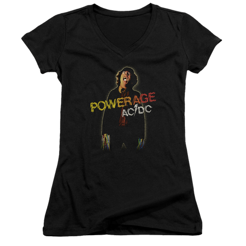 AC/DC Powerage - Juniors V-Neck T-Shirt Hoodie, Sweatshirt | ZylaModa.com