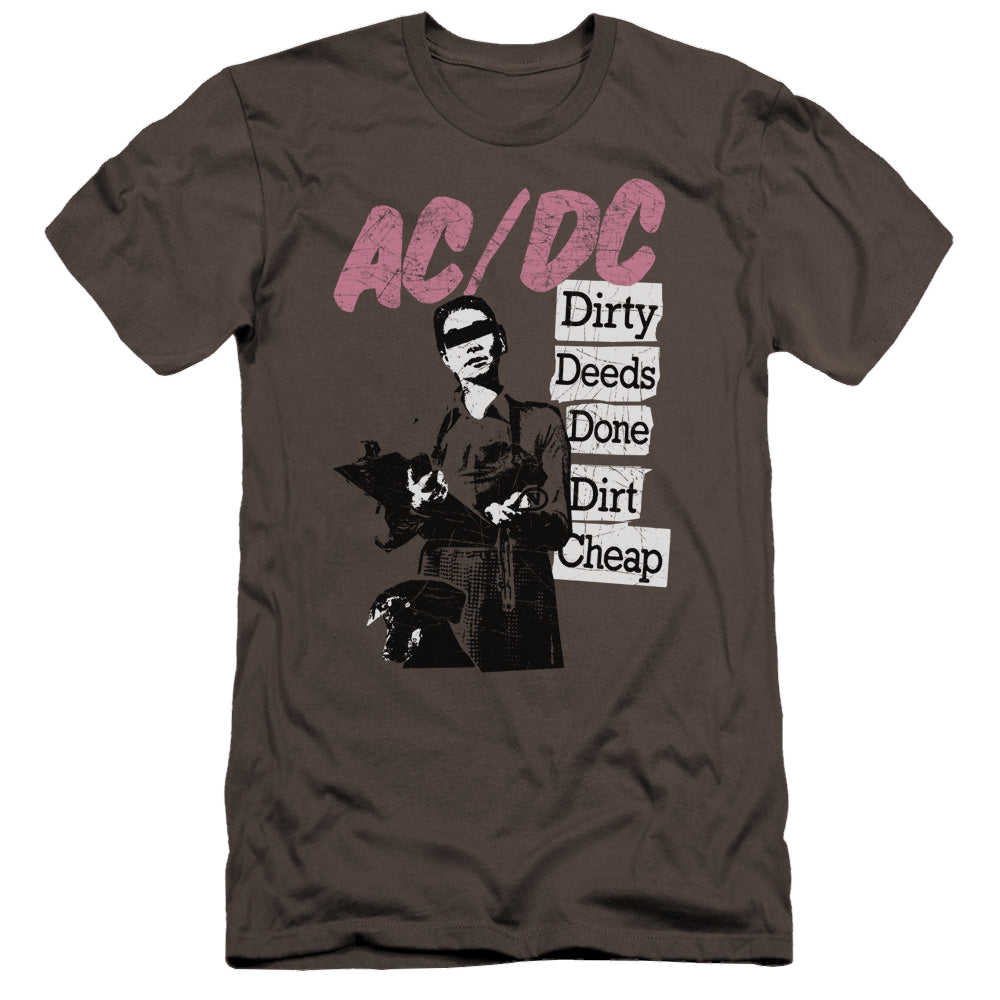 ACDC Acdc Dirty Deeds - Men's Premium Slim Fit T-Shirt Hoodie, Sweatshirt | ZylaModa.com