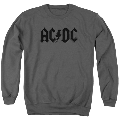 AC/DC Worn Logo - Men's Crewneck Sweatshirt T-Shirts, Hoodie | ZylaModa.com