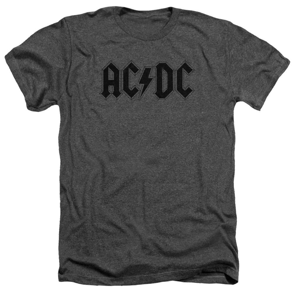 AC/DC Worn Logo - Men's Heather T-Shirt Hoodie, Sweatshirt | ZylaModa.com